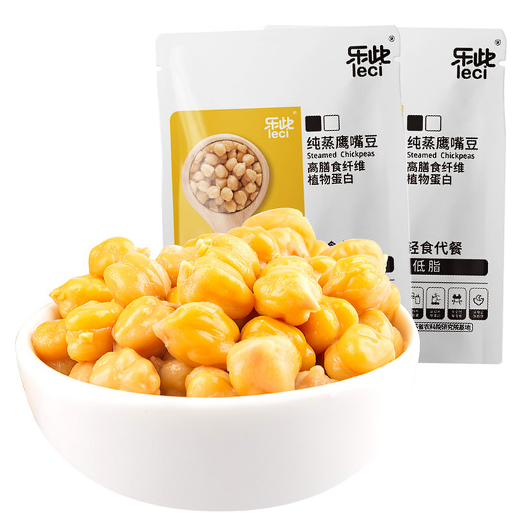 乐此 纯蒸软糯鹰嘴豆开袋即食粗粮 80g*1袋