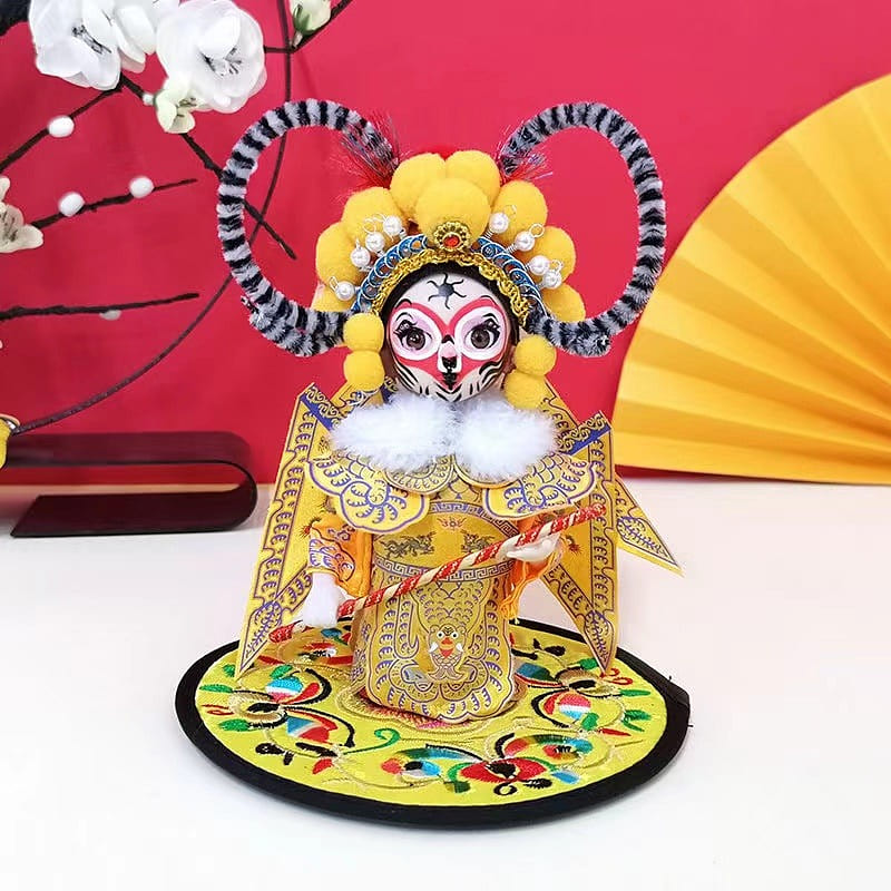 Handmade Peking Opera Figurine – Silk Cloth Doll for Home Decor and Gifts-03 150 g