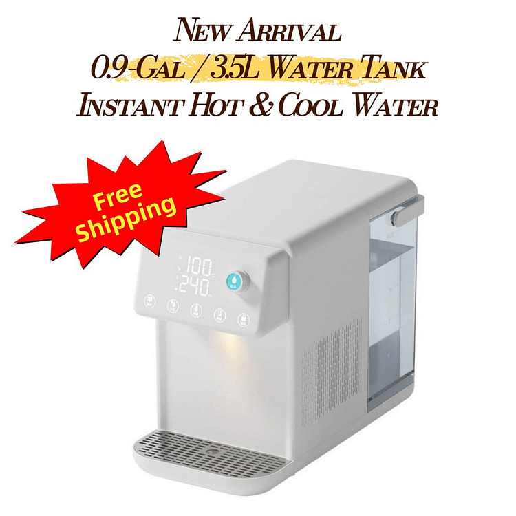 Máy nước nóng lạnh để bàn 3.5L, làm nóng nhanh 3 giây, chế độ nước mát 10-1
