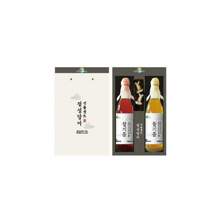 HAMCHOROM 芝麻油和紫苏油礼品套装