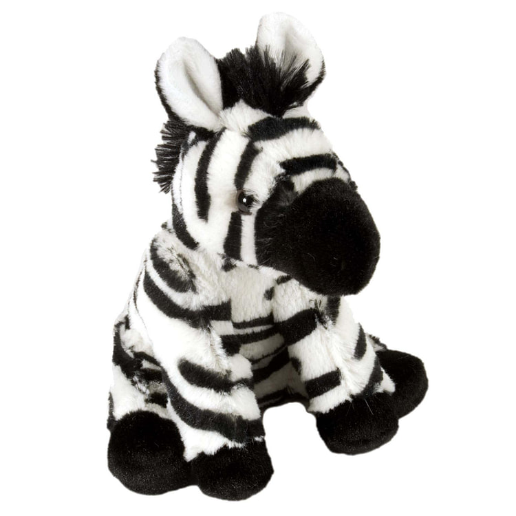 Baby Zebra Stuffed Animal - 8" Default