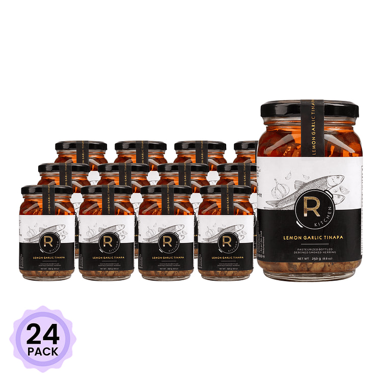 RKitchen Lemon Garlic Tinapa Gourmet Bottle 250 g*24 pack