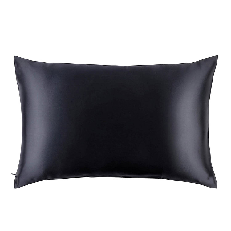 Natural Mulberry Silk Pillowcase (19 Momme) Standard / Black