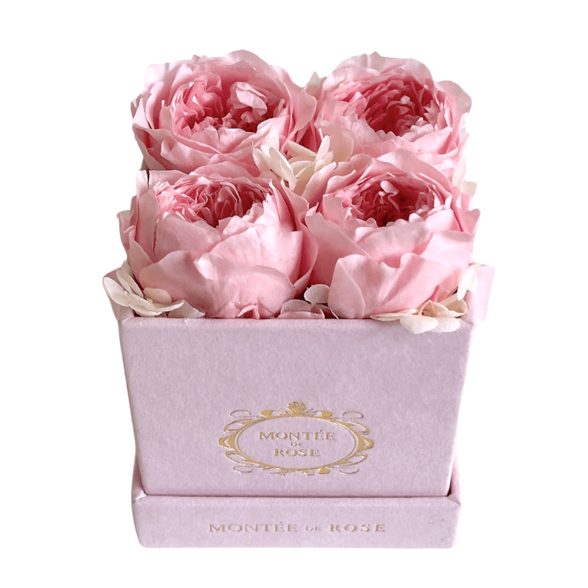 PINK PEONY SUEDE SMALL SQUARE 1 each