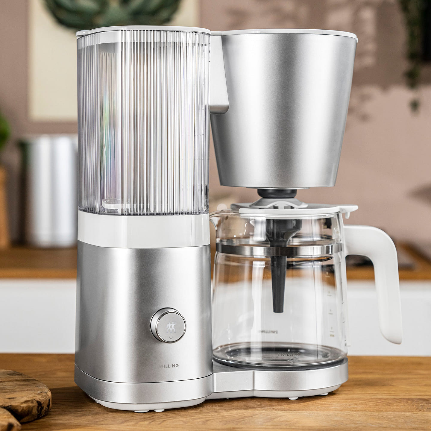 ZWILLING Enfinigy Glass Drip Coffee Maker 12 Cup, Silver 1 each