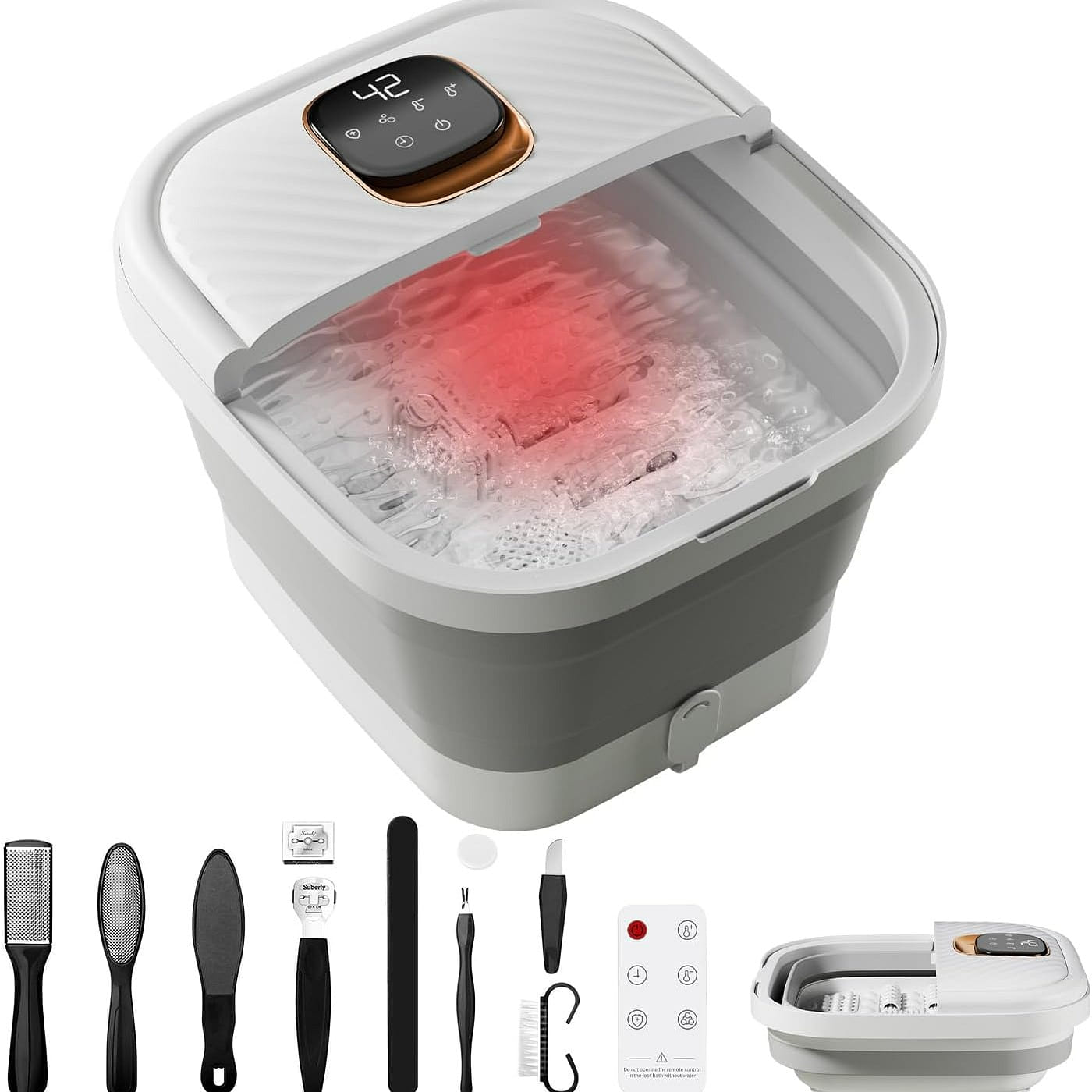 Foldable Foot Spa Massager with Heat, Touchscreen,Adjustable Temperature 1 each