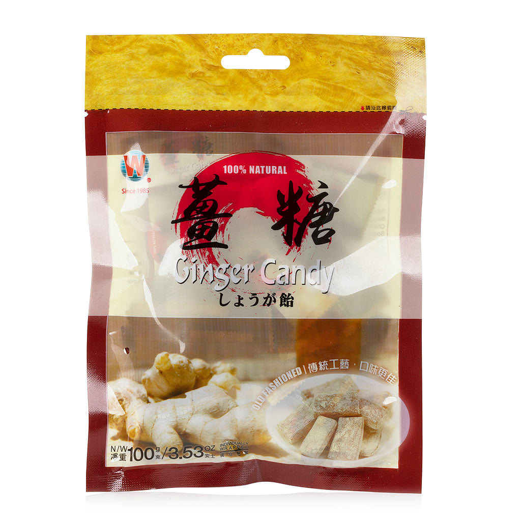 WHF Ginger Candy Chews Individual Packed 100g 1 each