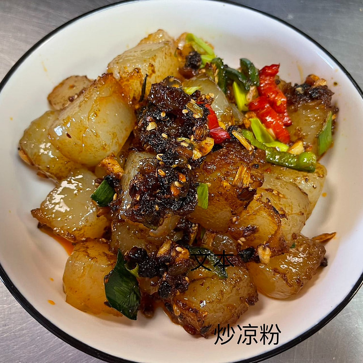 炒凉粉