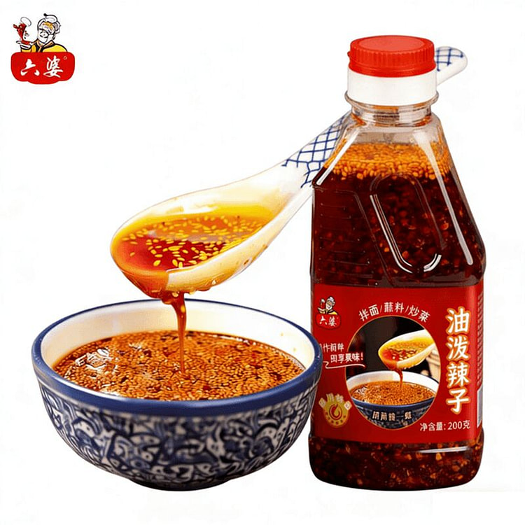 Liupo Spicy Oil from Sichuan, Red Chili Oil, Spicy 200 g