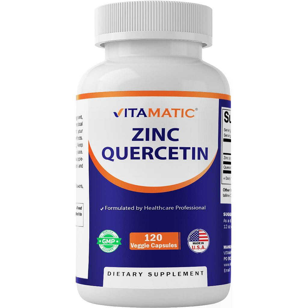 Zinc Quercetin – 120 Vegetable Capsules 1 each