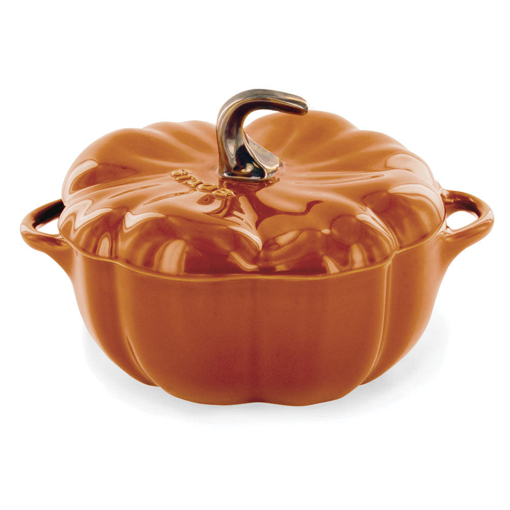 STAUB Ceramic 24-oz Pumpkin Cocotte 0.75-qt / Burnt Orange 1 each