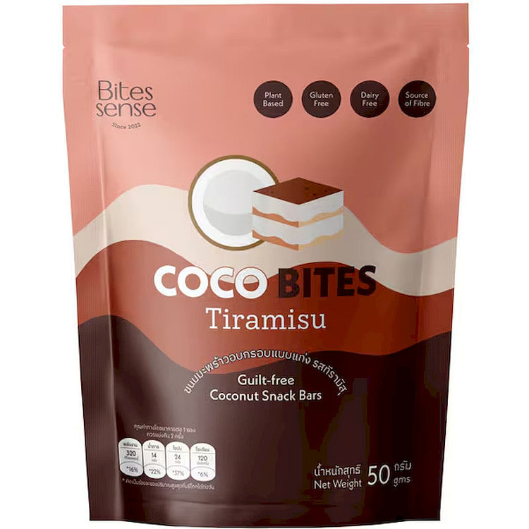 Bitesense Coco Bites Tiramisu Coconut Chips 50g 1 each