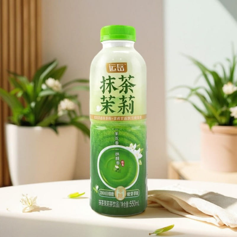 运岳 抹茶茉莉茶饮品 550 毫升