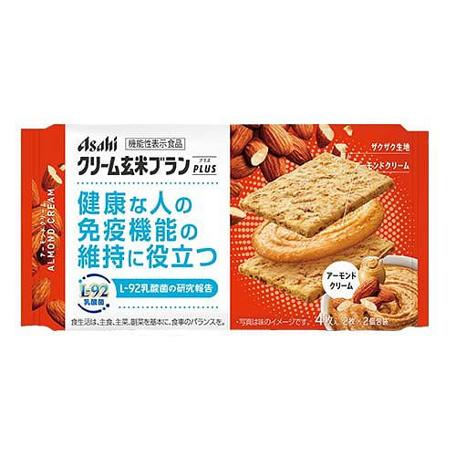 アサヒ クリーム玄米ブラン プラス アーモンドクリーム 2枚*2個入 1 個