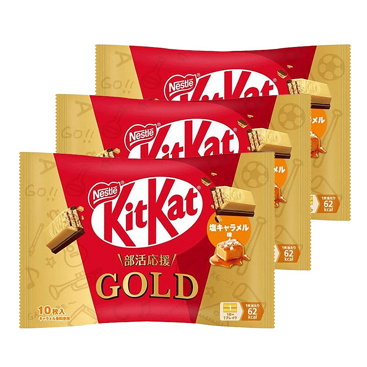 KitKat GOLD巧克力威化（盐焦糖味）30枚 3 包