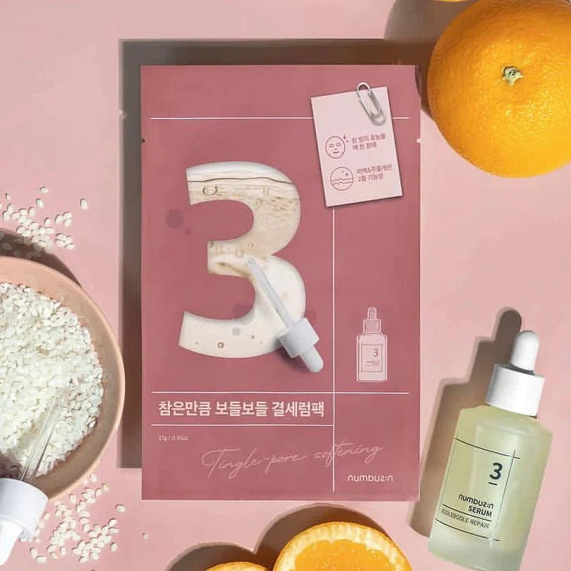 NUMBUZIN No.3 Tingle-Pore Softening Sheet Mask 4Pcs/Box 1 each