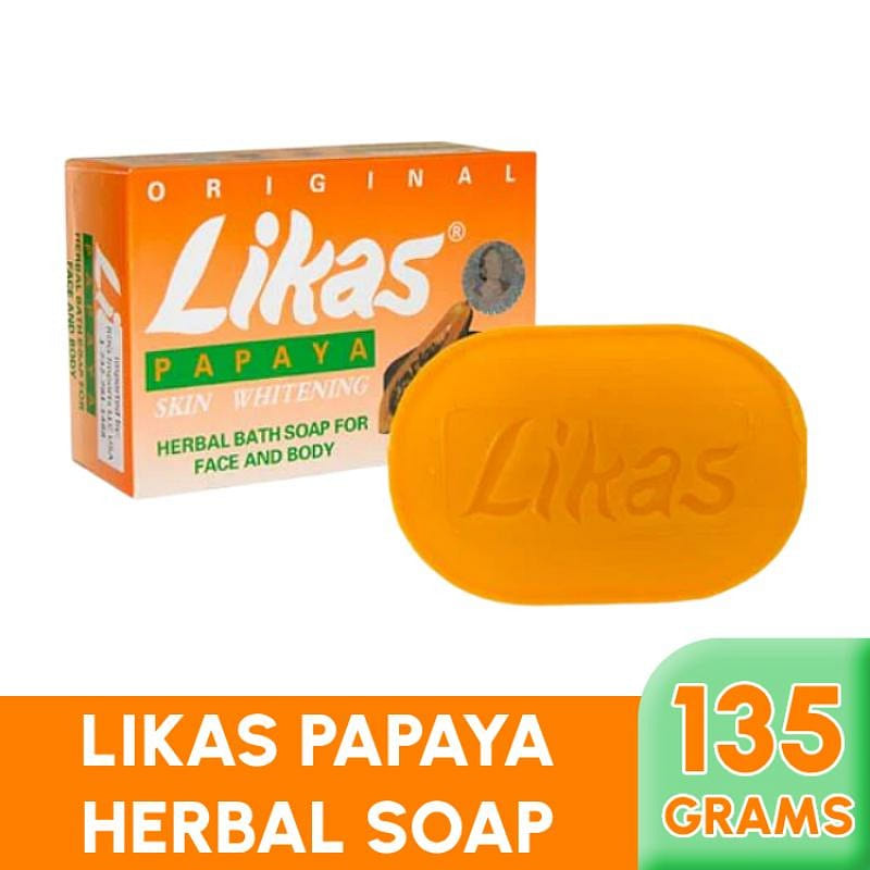 Likas Papaya Herbal Face & Body Bar Soap 135g 135 g