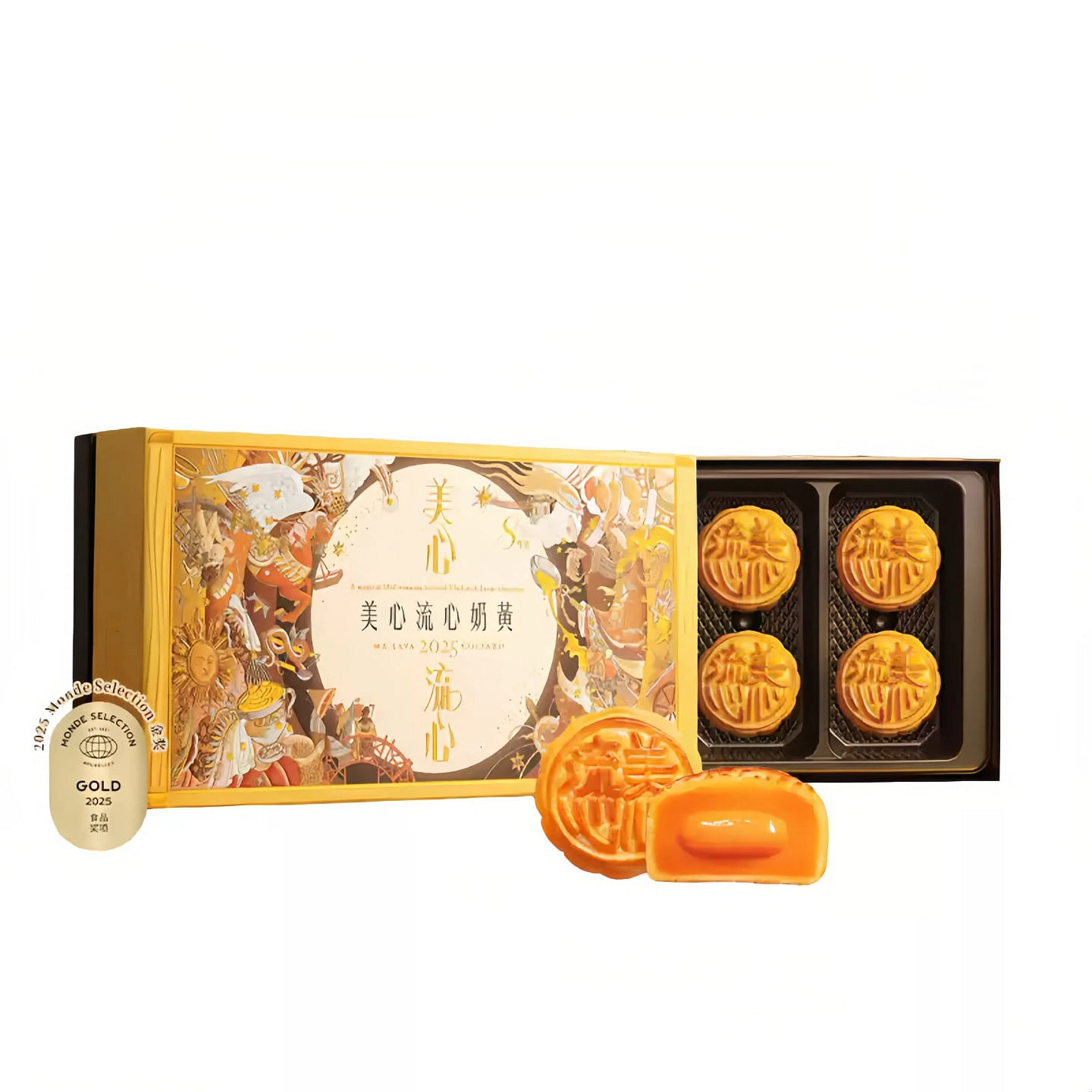 Hong Kong Meixin Liuxin Milk Yellow Moon Cake 360 그램