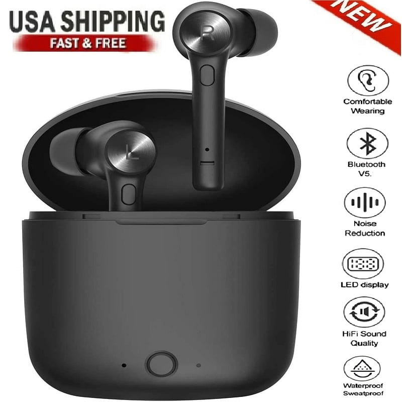 Bluetooth Waterproof Headset TWS 5.0 Wireless 1 case