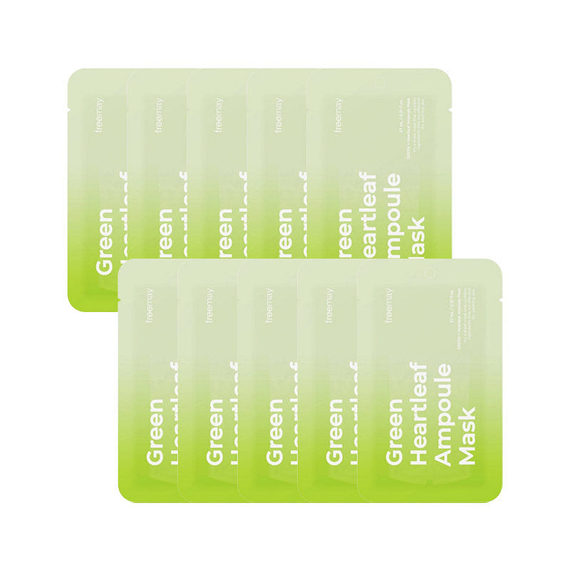 Freemay’s Green Heartleaf Ampoule Mask 10 Pack 1 each
