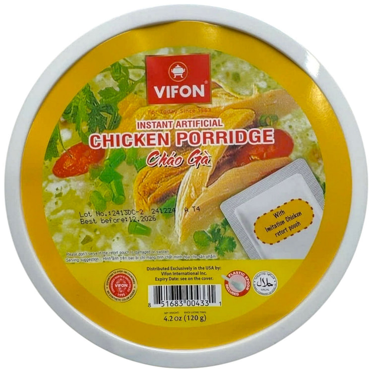 Vifon Instant Chicken Porridge Bowl - Chao Ga 1 each