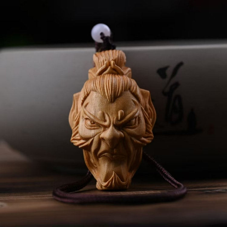 精雕黄金檀申公豹27克