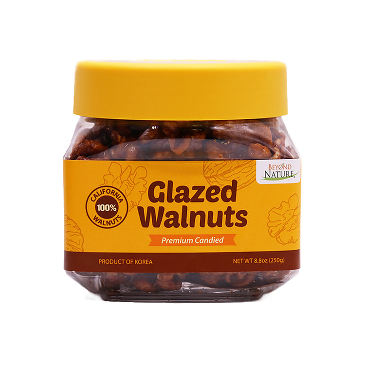 Glazed Walnuts 250g 100% California Walnuts, Protein Low Carb Snacks