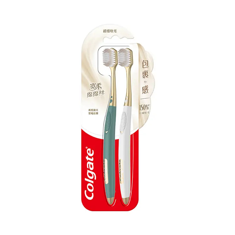 Colgate Soft Silk Bristle Toothbrush 2pcs 1 each