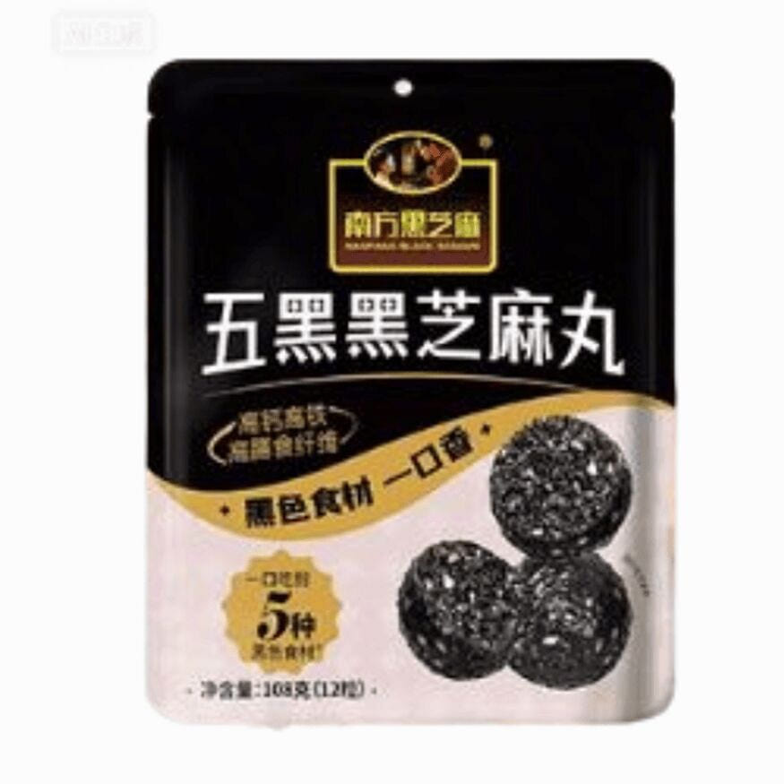 Five black sesame balls 108g*1 bag 108 g