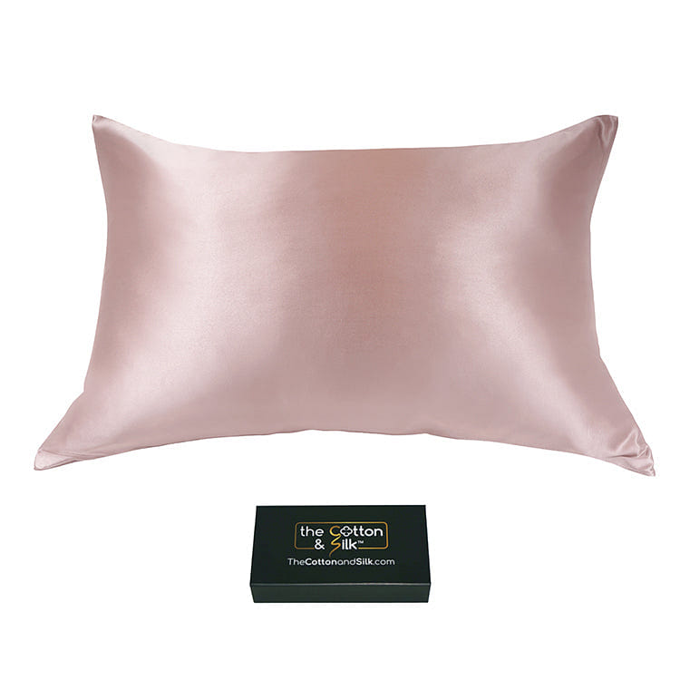 100% 6A 22 Momme Mulberry Silk Pillowcase, Zipper Closure, Louts, Queen (20“ x 30“) 0.5 lb
