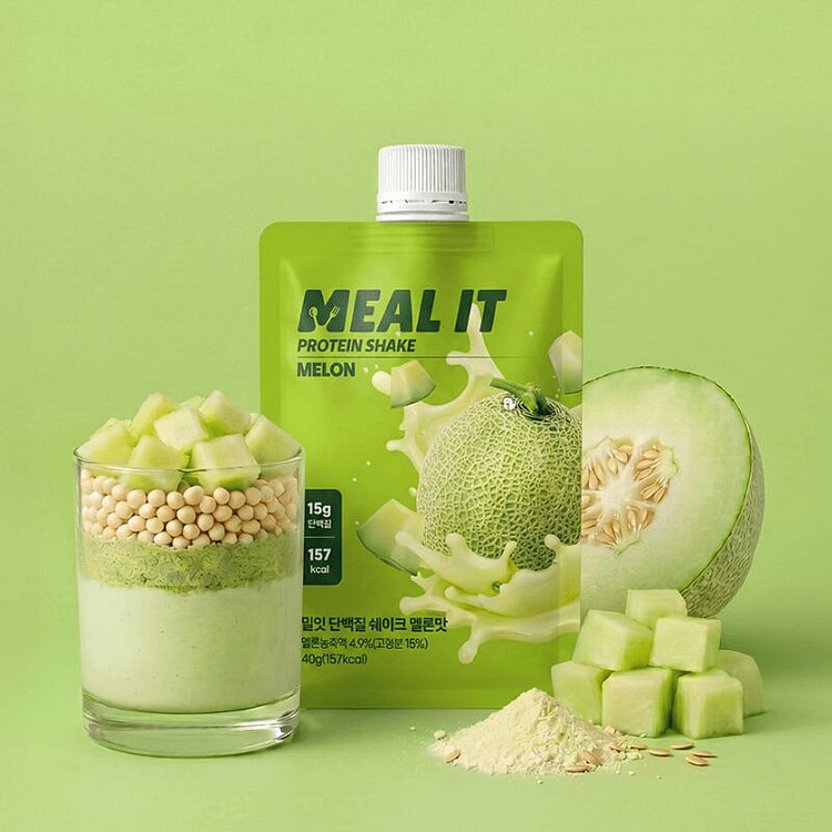 MEAL IT PROTEIN SHAKE MELON. 40 g*3 pack (min 2)