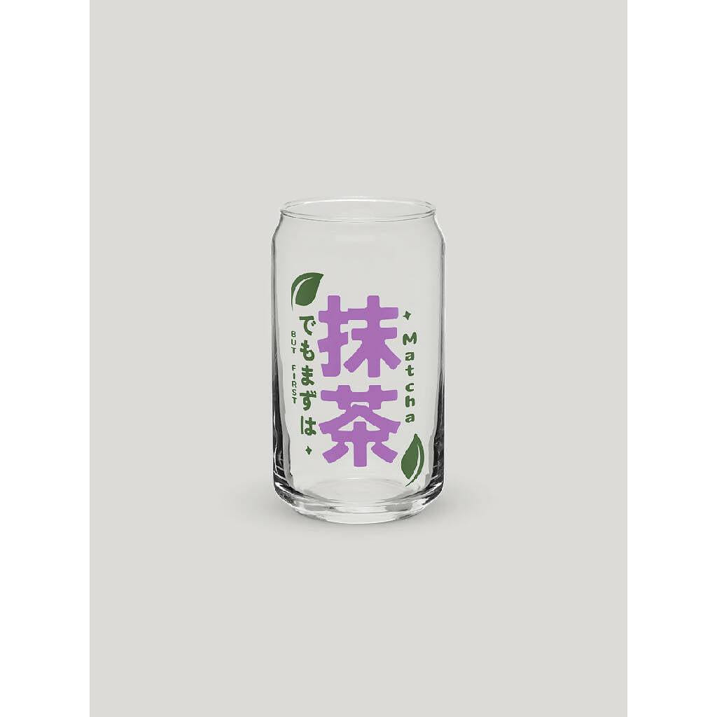 But First Matcha 16oz Glass Cup 1 each