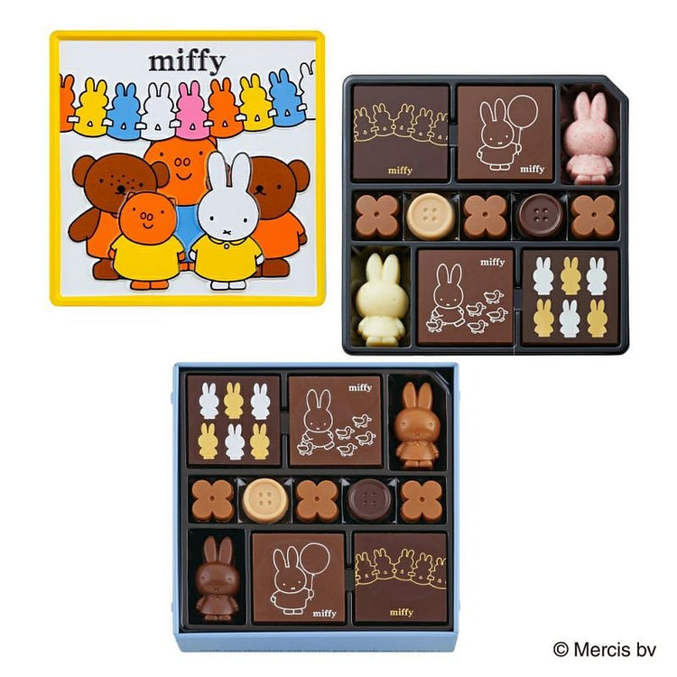 日本Miffy米菲情人节限定巧克力礼盒双层 22枚