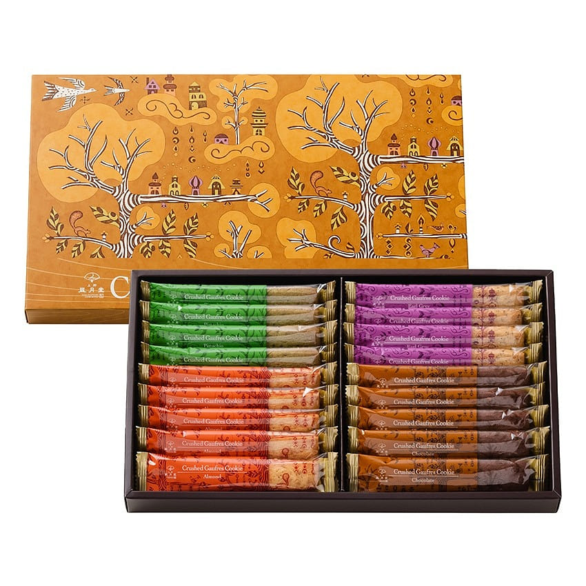 FUGETSUDO Four Flavor Cookies Bars 18pcs 1 케이스