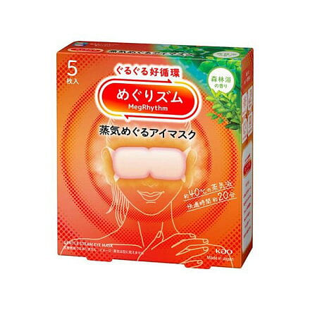 Kao MegRhythm Steam Eye Mask Forest Scent 5pcs 1 each