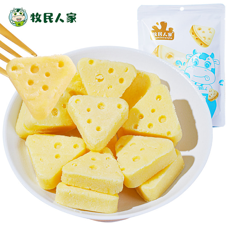牧民人家 元气芝士酪干酪三角原味 238g*1袋