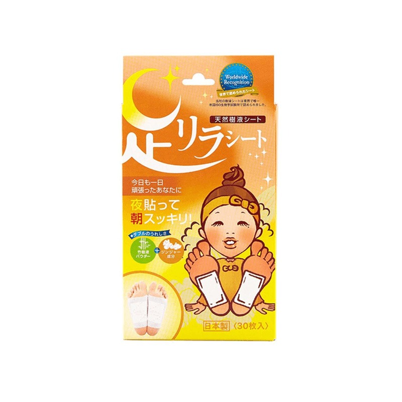 Kinomegumi Foot patch 30 pcs/box Ginger 1 each