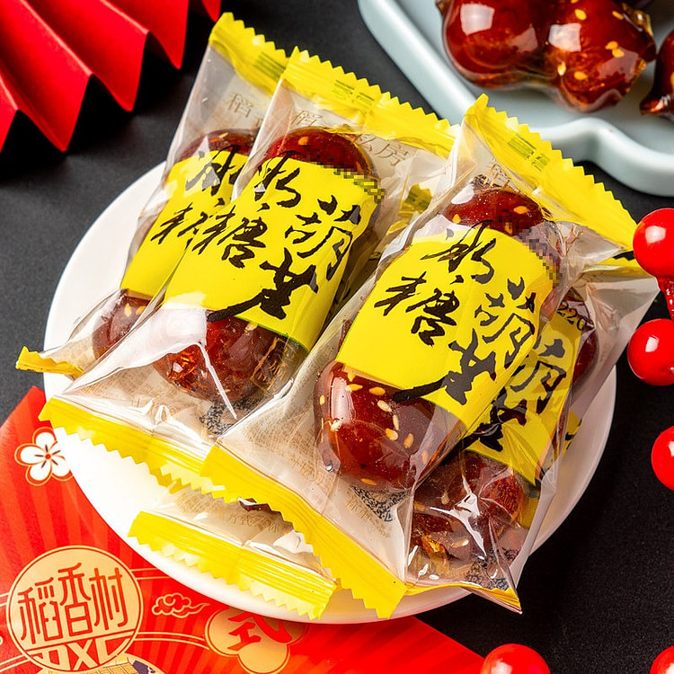 稻香村冰糖葫芦500g芝麻冰糖山楂球山楂丸酸甜零食 500 克