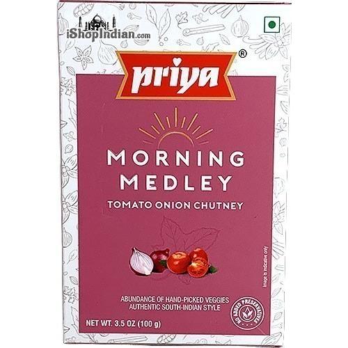 Priya Morning Medley - Tomato Onion Chutney, 3.5 oz box 3.5 oz