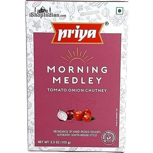 Priya Morning Medley – Tomato Onion Chutney, 3.5 oz box 3.5 oz