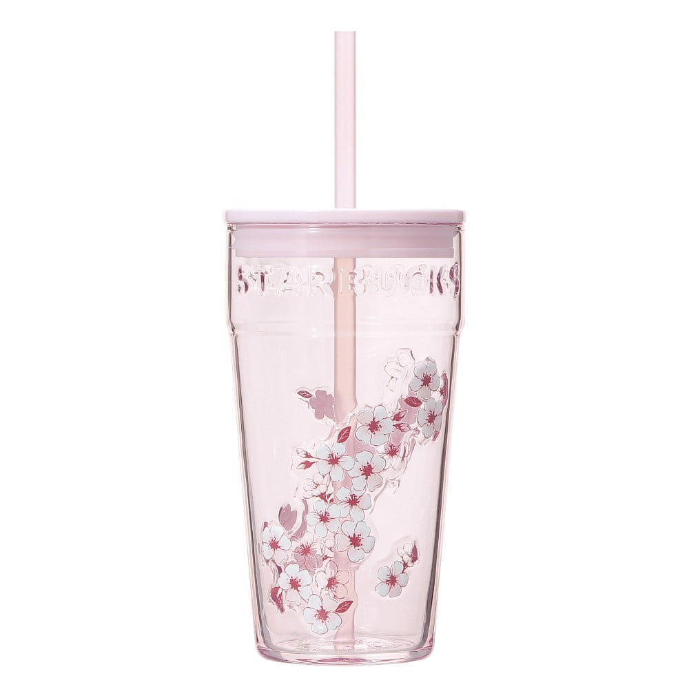 星巴克 樱花限定粉色玻璃吸管杯 473ml 1 份