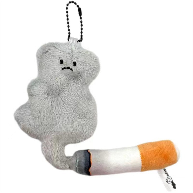 Get Sad Time Doll Plush Pendant/Keychain/Funny Creative Cigarette Gift- Cigarette Delivered