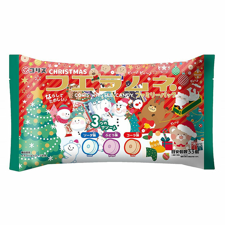 [Christmas Limited]Coris Christmas Assorted Whistle Candy Family Sharing Pa