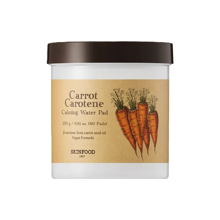 SKINFOOD Carrot Carotene Calming Water Pad 60pcs