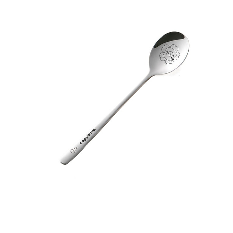 316L Steel Kids Capybara Watermelon Spoon, 2pcs 1 count