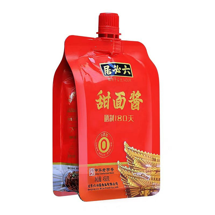 六必居 甜面酱450g/袋正宗老北京甜酱烤鸭蘸酱