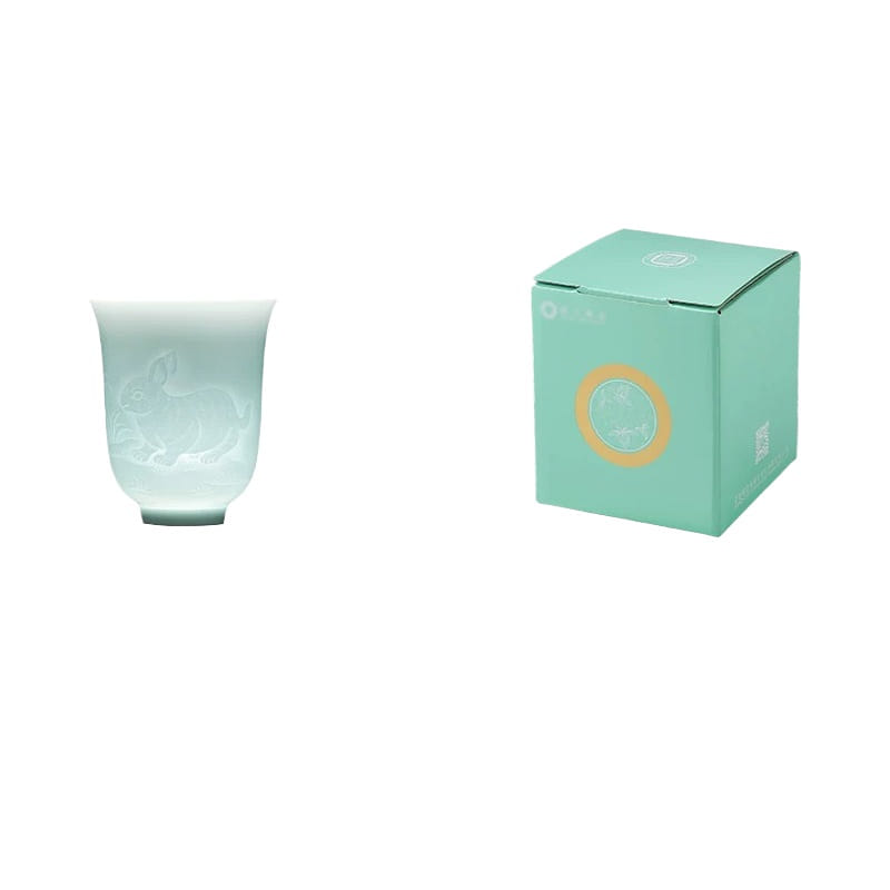 Chinese zodiac owner cup rabbit 8 * 9.8 cm 1 box