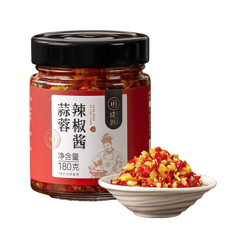Pujiang Chili Garlic Sauce 180g 180 그램