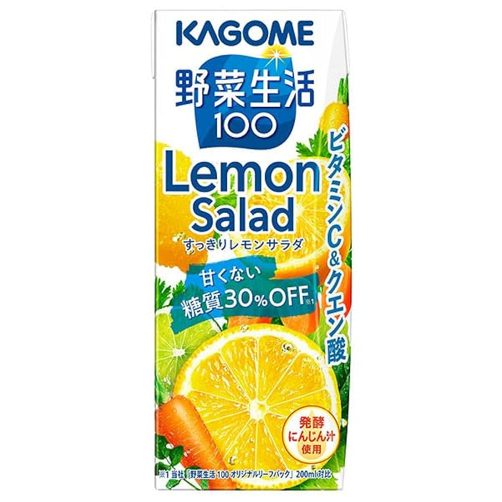 Kagome Lemon Salad Mixed Fruit and Vegetable Juice 200 ml