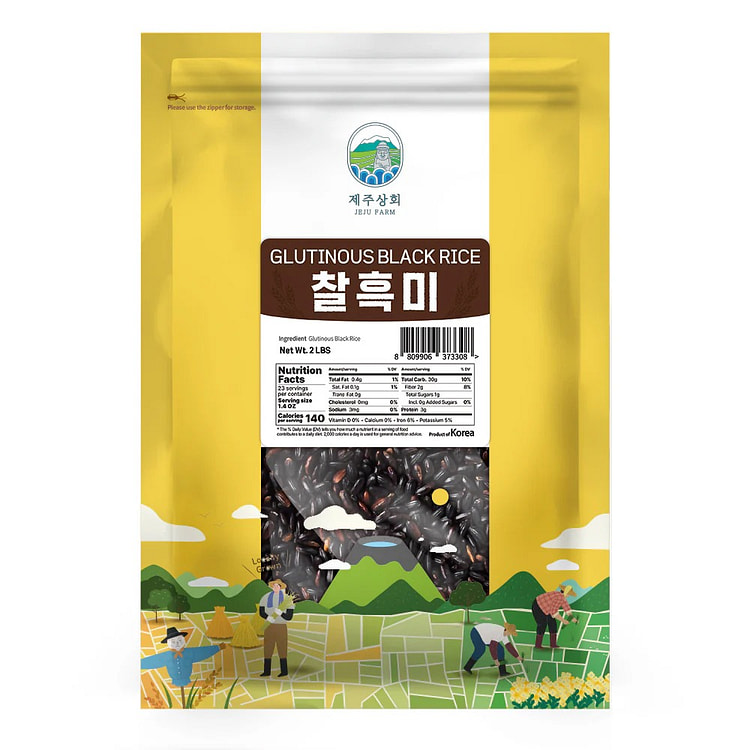 KOREA Jeju Farm Premium Glutinous Black Rice